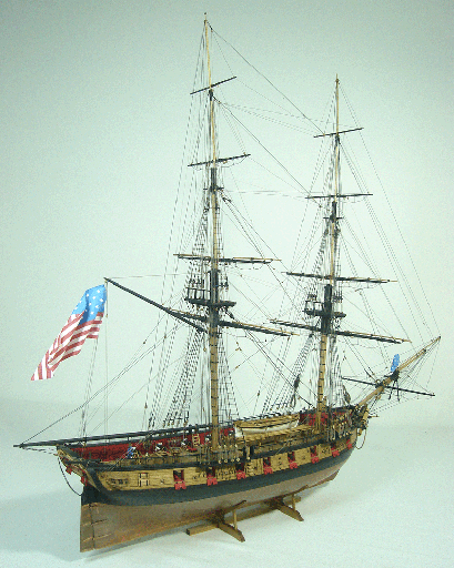 Overall view of Passaro Brig Syren Model