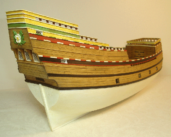 Model of the Mayflower II by Charles Passaro