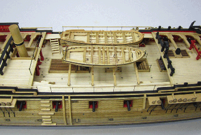 USF Confederacy ship's boats model by Chuck Passaro